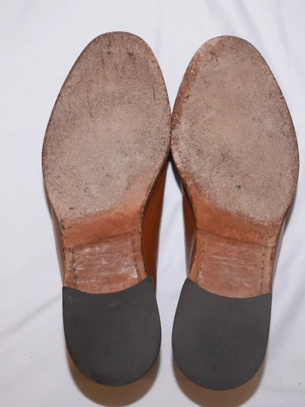 Beckett Simonon Valencia Wholecut Oxfords Tan Leather 9.5
